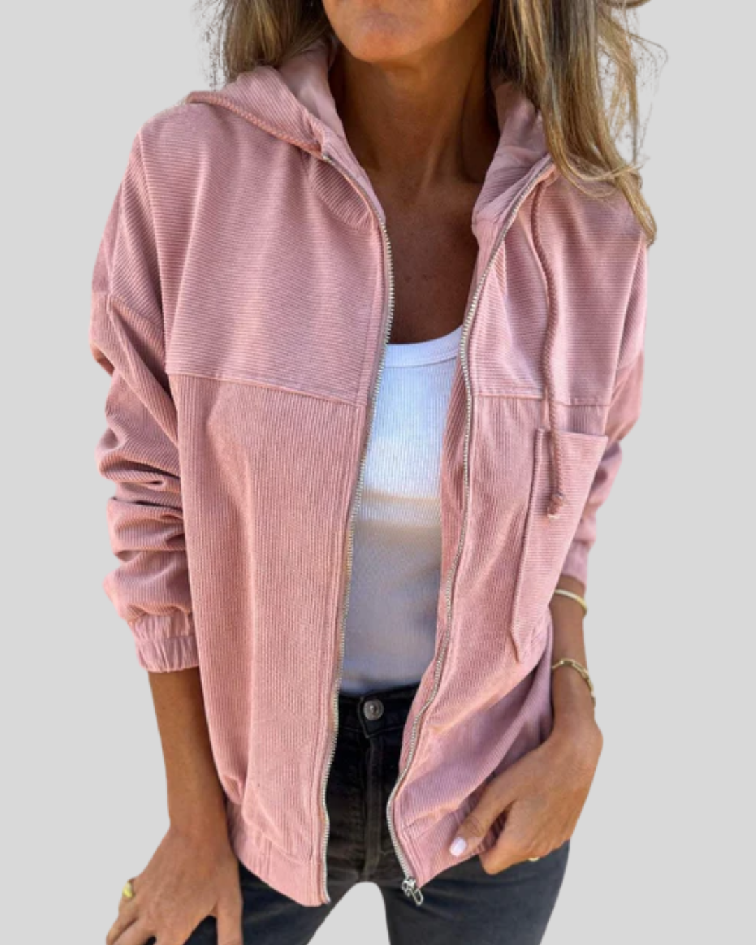 Mabel | Soft Gilet With Zip