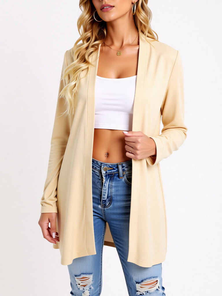 Ruthann | Long Open-Front Jacket