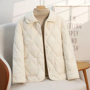 Lesa | Diamond-Quilted Zip Jacket