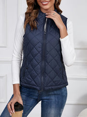 Enfys | Lightweight Quilted Sleeveless Gilet in White