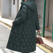 Idella | Long Diamond-Quilted Coat
