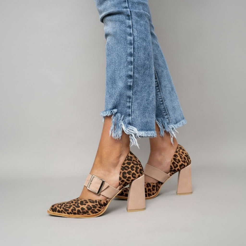 LUVIA | KHAKI HEELS