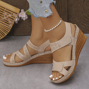 Ivah | Cut-Out Wedge Sandals