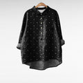 ZOÉ | PRINTED LONG-SLEEVE BLOUSE
