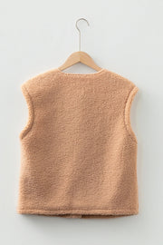 Suzette | Textured Button-Front Gilet