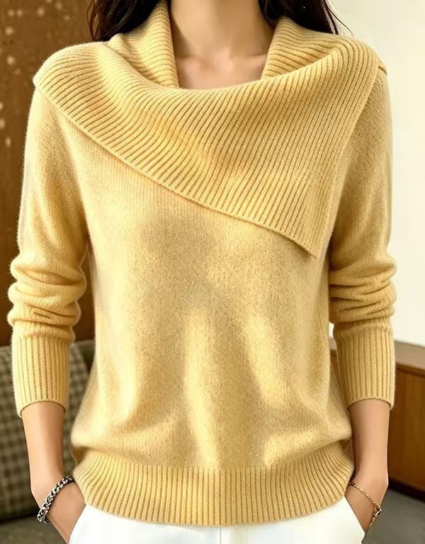 Inell | Asymmetric Foldover-Neck Jumper