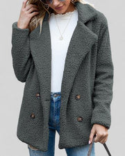 Vianey | Textured Double-Breasted Jacket
