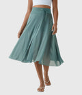 MELANIE | ELASTIC-WAIST FLOWING SKIRT