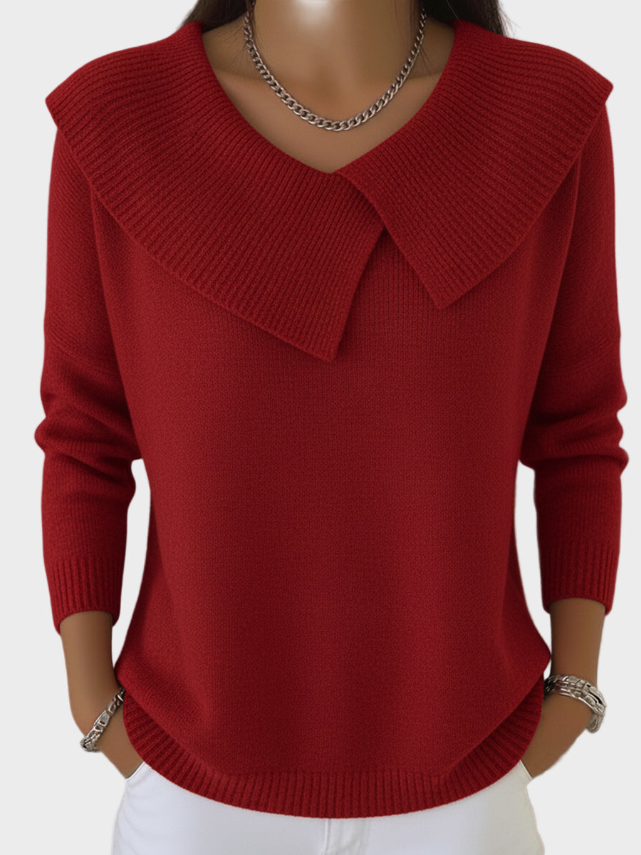 Lucia | Warm Jumper With Soft Collar