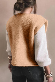 Suzette | Textured Button-Front Gilet