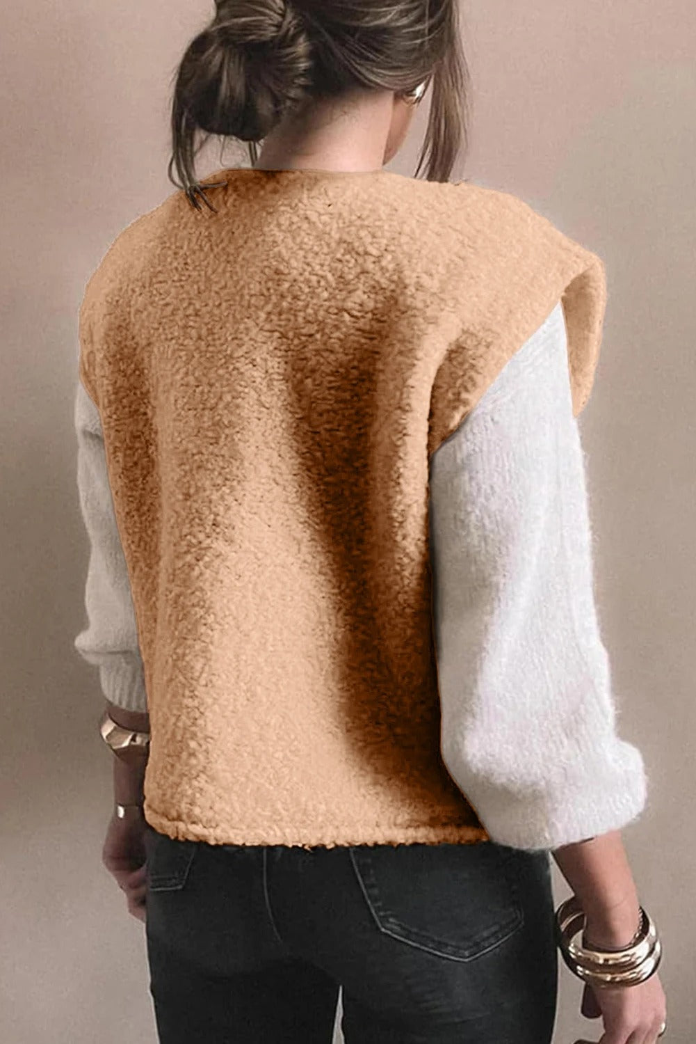 Suzette | Textured Button-Front Gilet