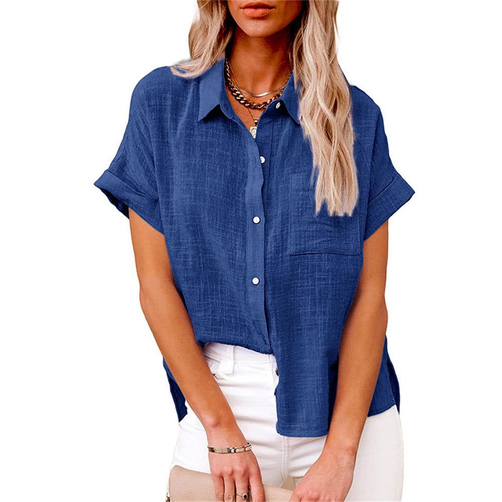 Docia | Short-Sleeve Button Shirt