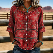 Arelis | Patterned Button Shirt