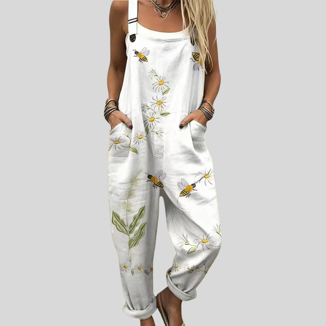 Briana | Printed Dungarees