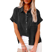 Docia | Short-Sleeve Button Shirt