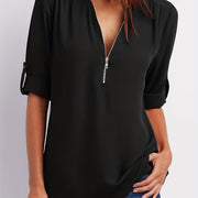 Everlena | Zip-Neck Blouse
