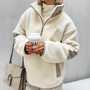 Briseida | Textured Half-Zip Sweatshirt