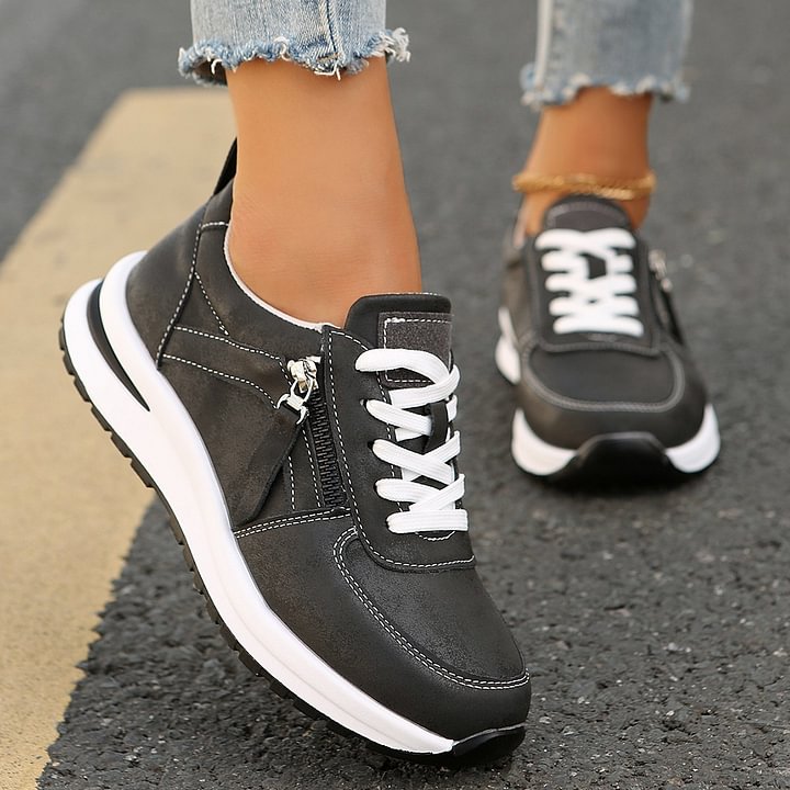 MARIE | ZIP-UP ARCH-SUPPORT TRAINERS