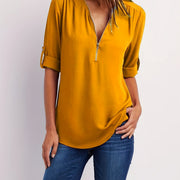 Everlena | Zip-Neck Blouse