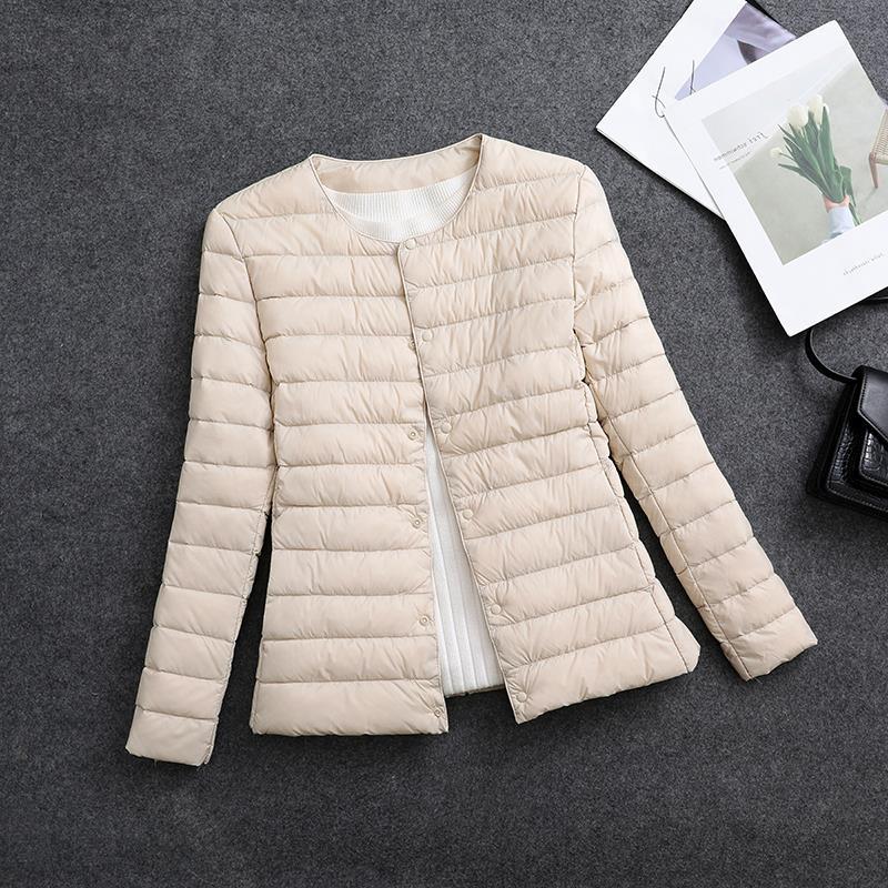 Rosamund | Lightweight Round-Neck Padded Jacket in Cherry Blossom Pink