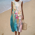 ZOMERSE | FLOWING PRINTED SLEEVELESS DRESS