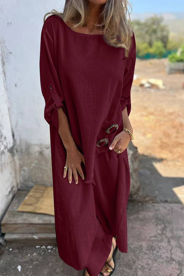 MIRELLA | BUTTON-FRONT LONG-SLEEVE CO-ORD SET