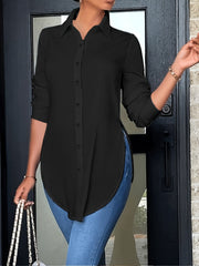 Genny | Longline Button Shirt