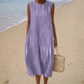 PRINTED FLOWING DRESS