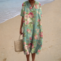 PRINTED FLOWING DRESS