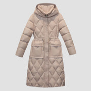 Idella | Long Diamond-Quilted Coat