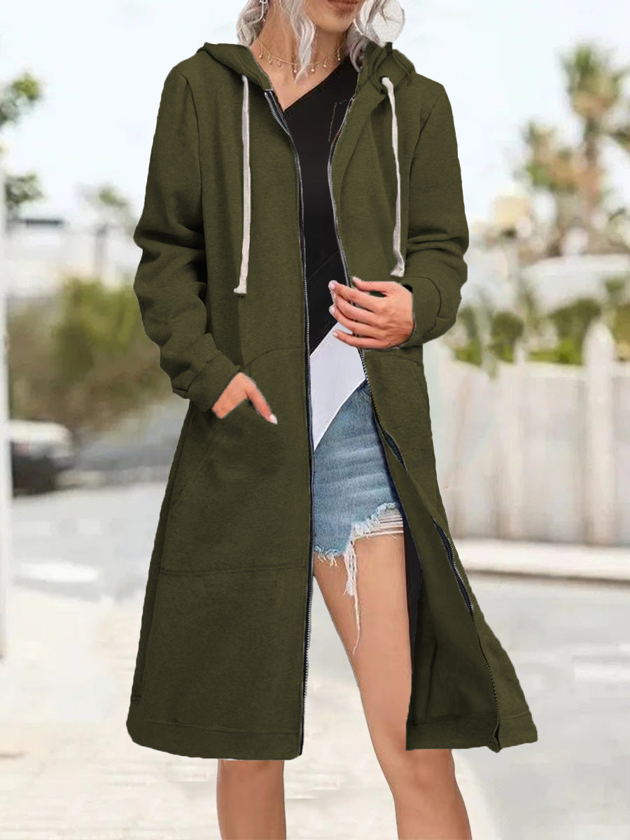 Maryalice | Hooded Long Zip Cardigan
