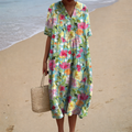PRINTED FLOWING DRESS