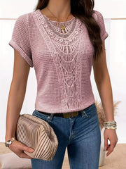 Tanasia | Open-Knit Short-Sleeve Jumper
