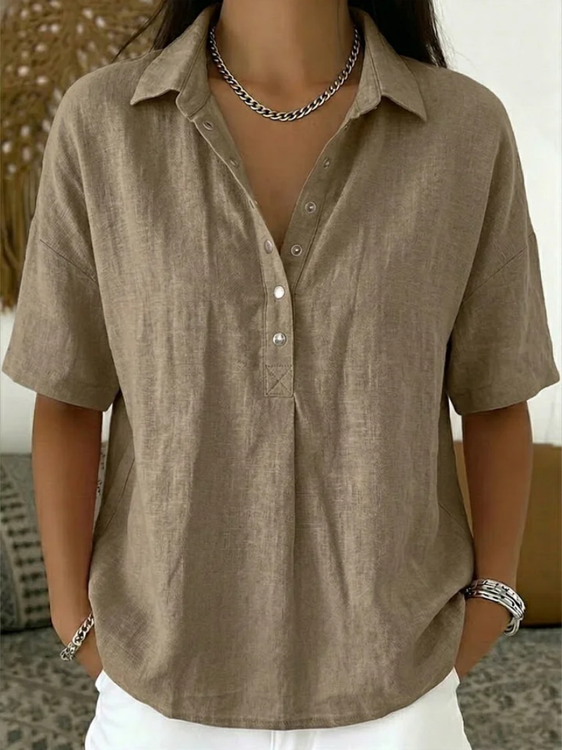 Venetia | Collared Short-Sleeve Shirt