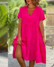 Bexley | Casual Summer Dress With V-Neck