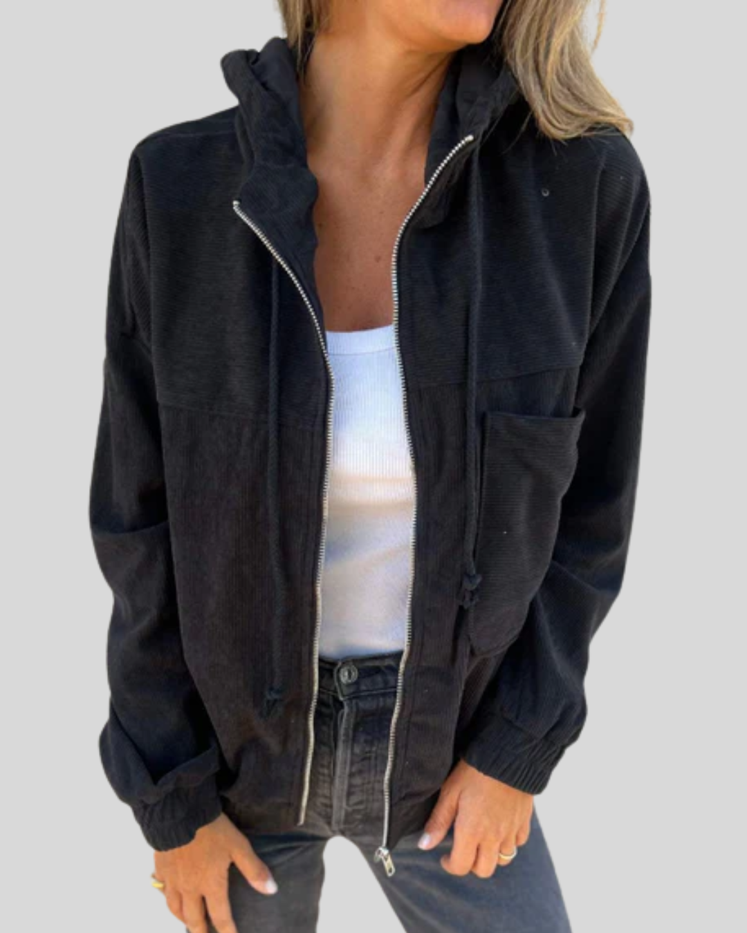 Mabel | Soft Gilet With Zip