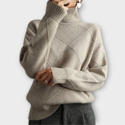 Melanie | Yellow And Comfortable Turtleneck Jumper