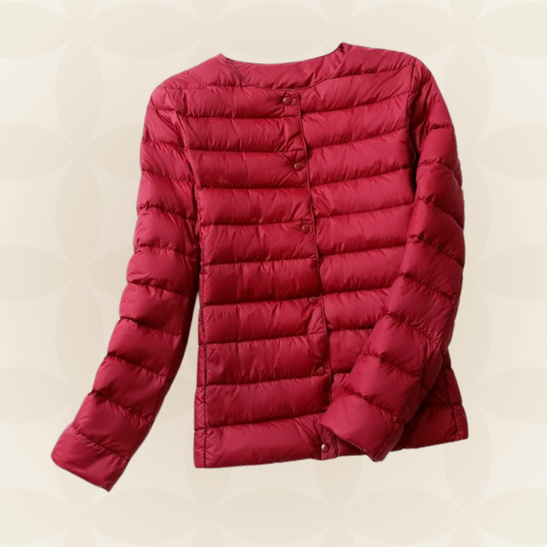 Madalynn | Collarless Quilted Jacket