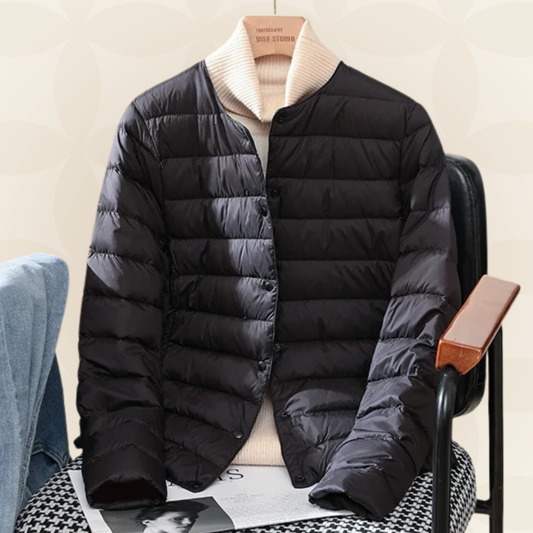 Madalynn | Collarless Quilted Jacket