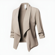 Madge | Open-Front Shawl-Collar Blazer