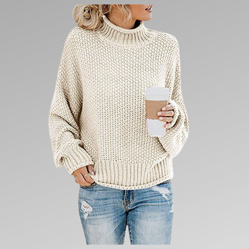 Elease | Ribbed High-Neck Jumper