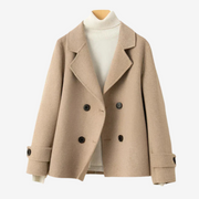 Rusudan | Double-Breasted Tailored Blazer in Beige