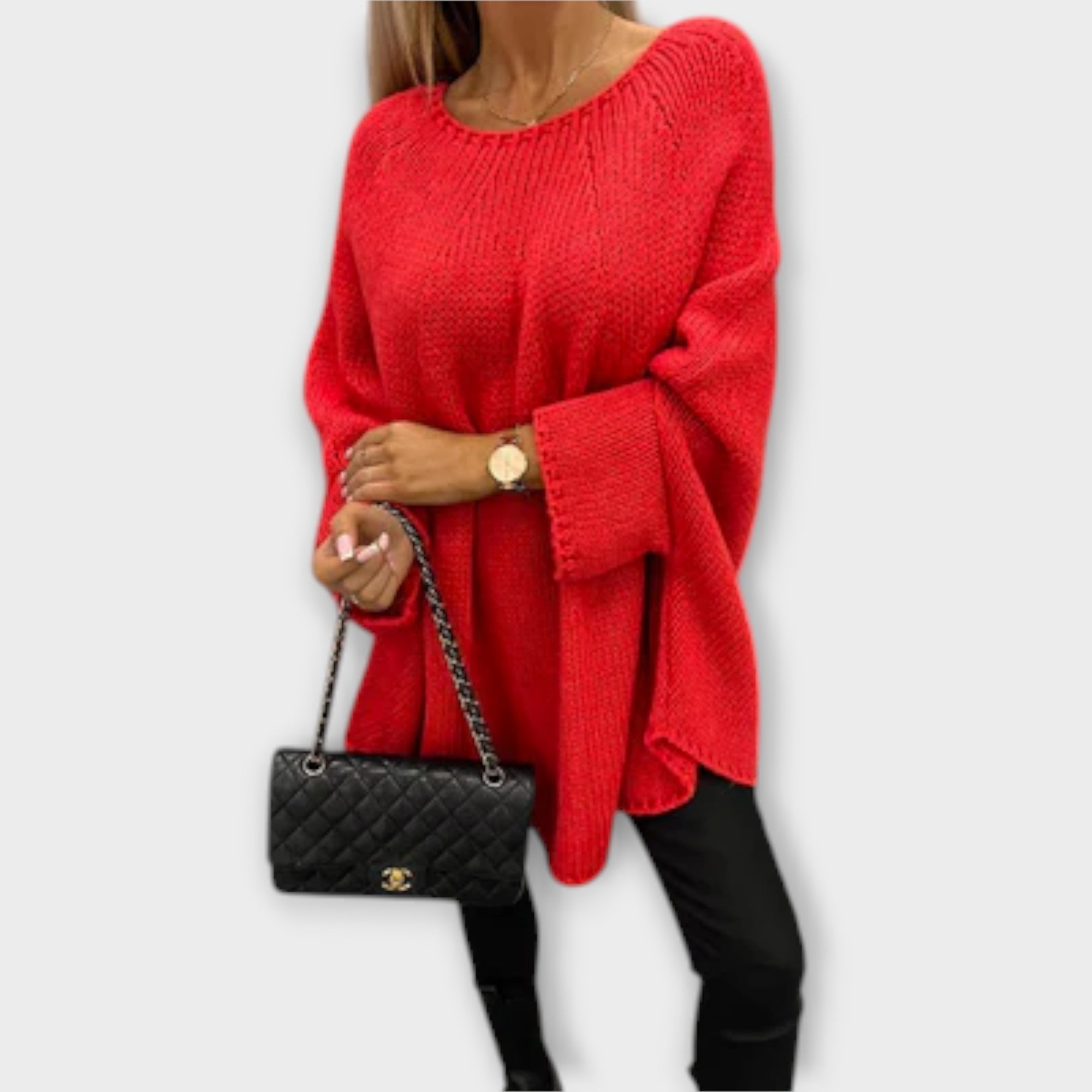 Isabelle | Beige Jumper For Women With Round Neck