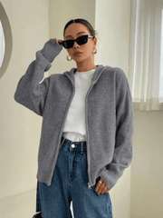 Santina | Hooded Zip Cardigan