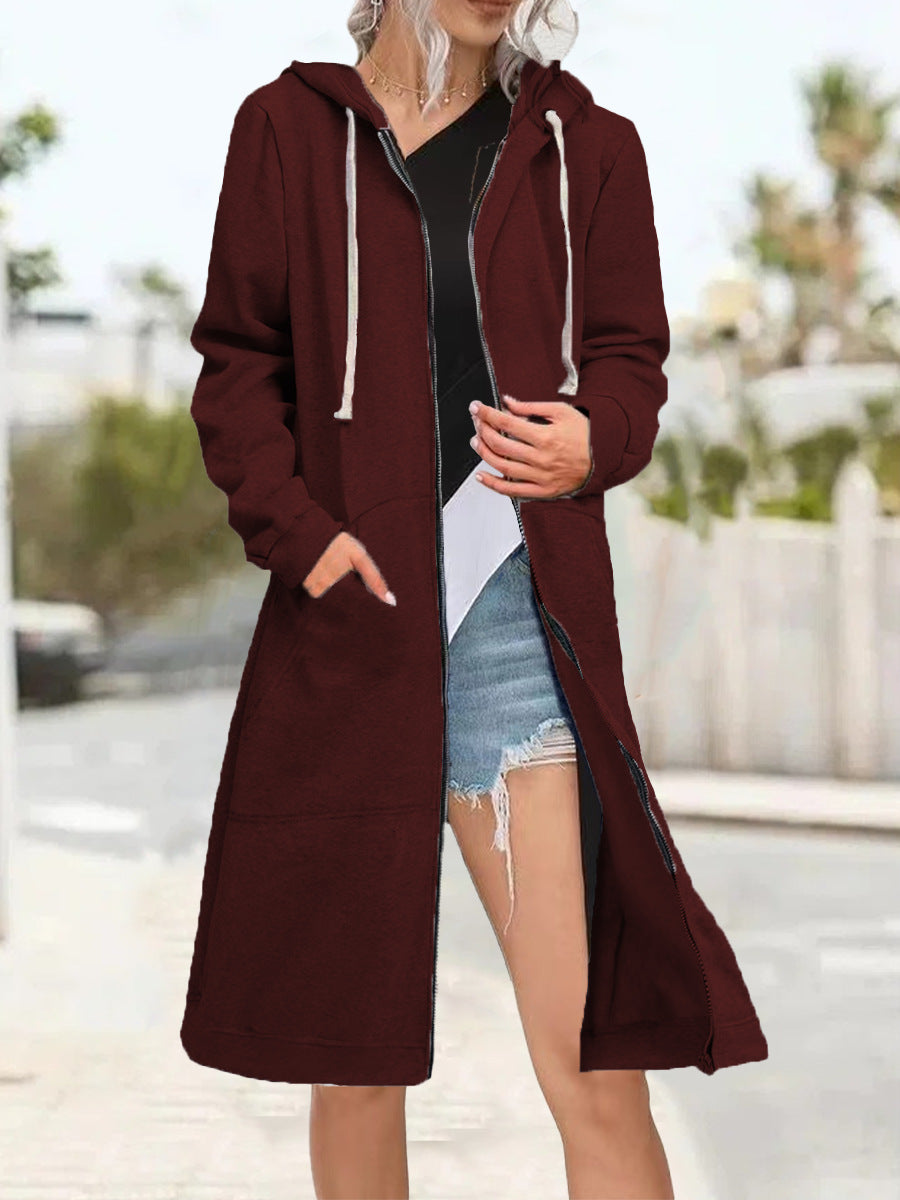 Maryalice | Hooded Long Zip Cardigan