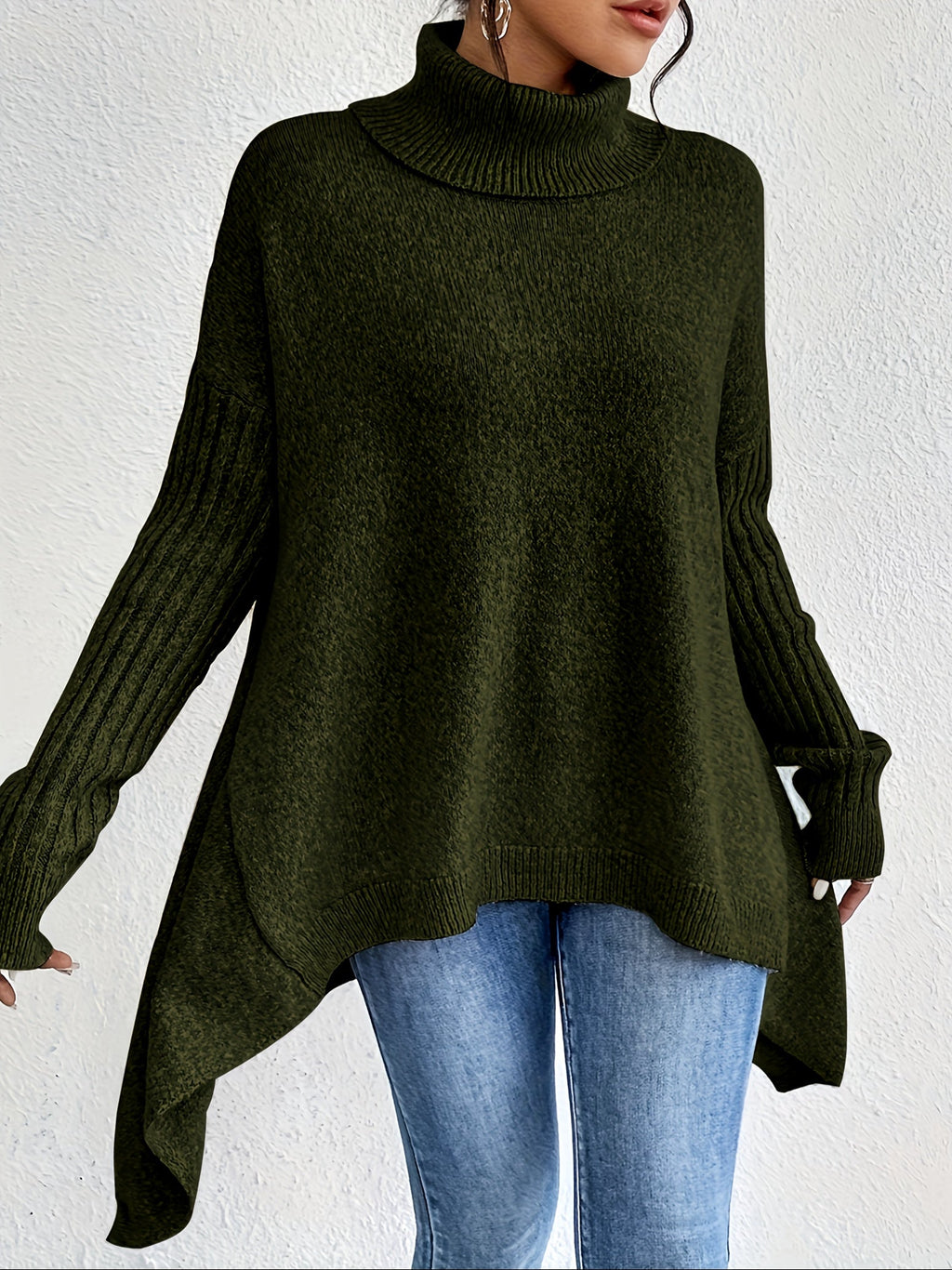 AUDREY | WRAP ROLL-NECK JUMPER