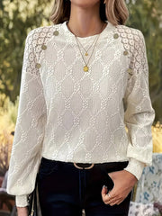 Starlene | Lace-Overlay Blouse