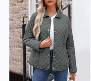 Erlinda | Point-Collar Quilted Jacket