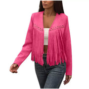 Giuliana | Fringed Open-Front Jacket