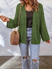 Drema | Textured Open-Front Cardigan